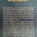 50 dingen die je moet doen als je kanker hebt