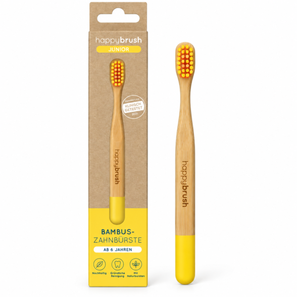 happybrush Junior kinderbamboe tandenborstel