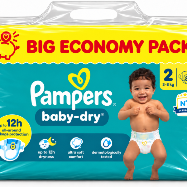 Pampers Baby-Dry luiers - Maat 2 - 88 luiers (4-8 KG) - Big Pack